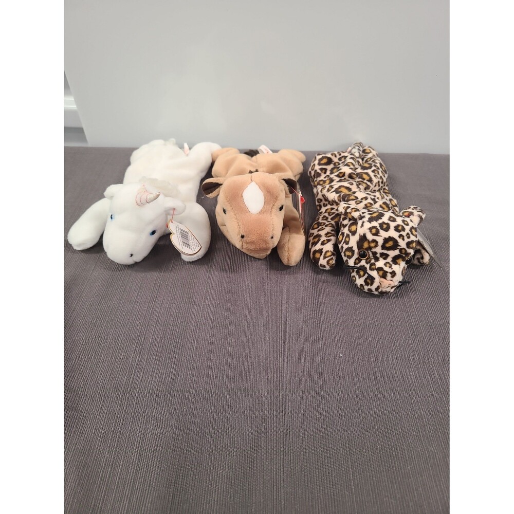 Ty Beanie Babies Mystic, Derby, and Freckles with Tags